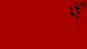 la tenda rossa-sfondo farfalline