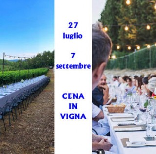 Cene in vigna a Castellina in chianti |27 luglio 7 settembre
