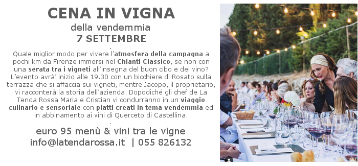 Cena in vigna – 7 settembre